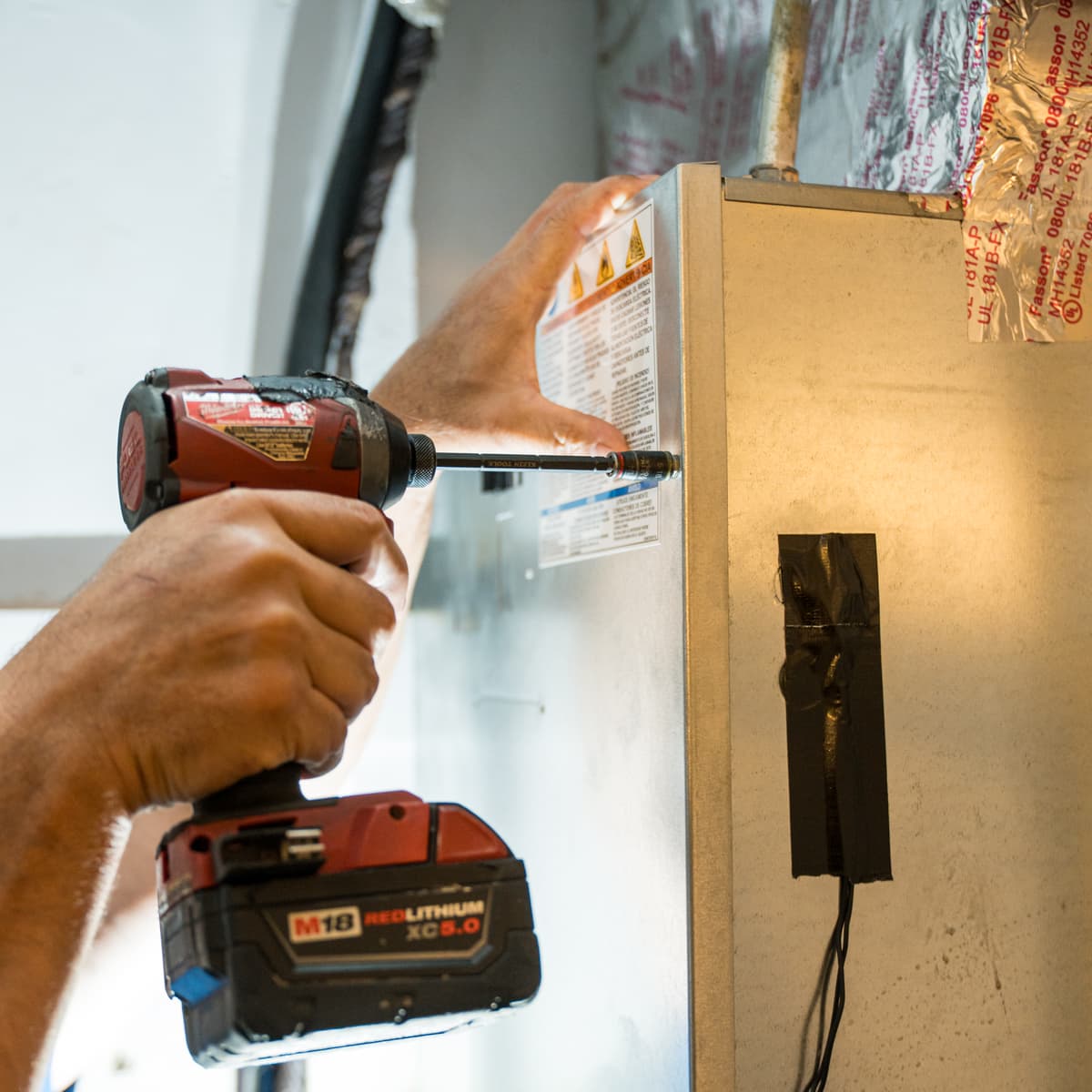 Ductless mini-split system installation