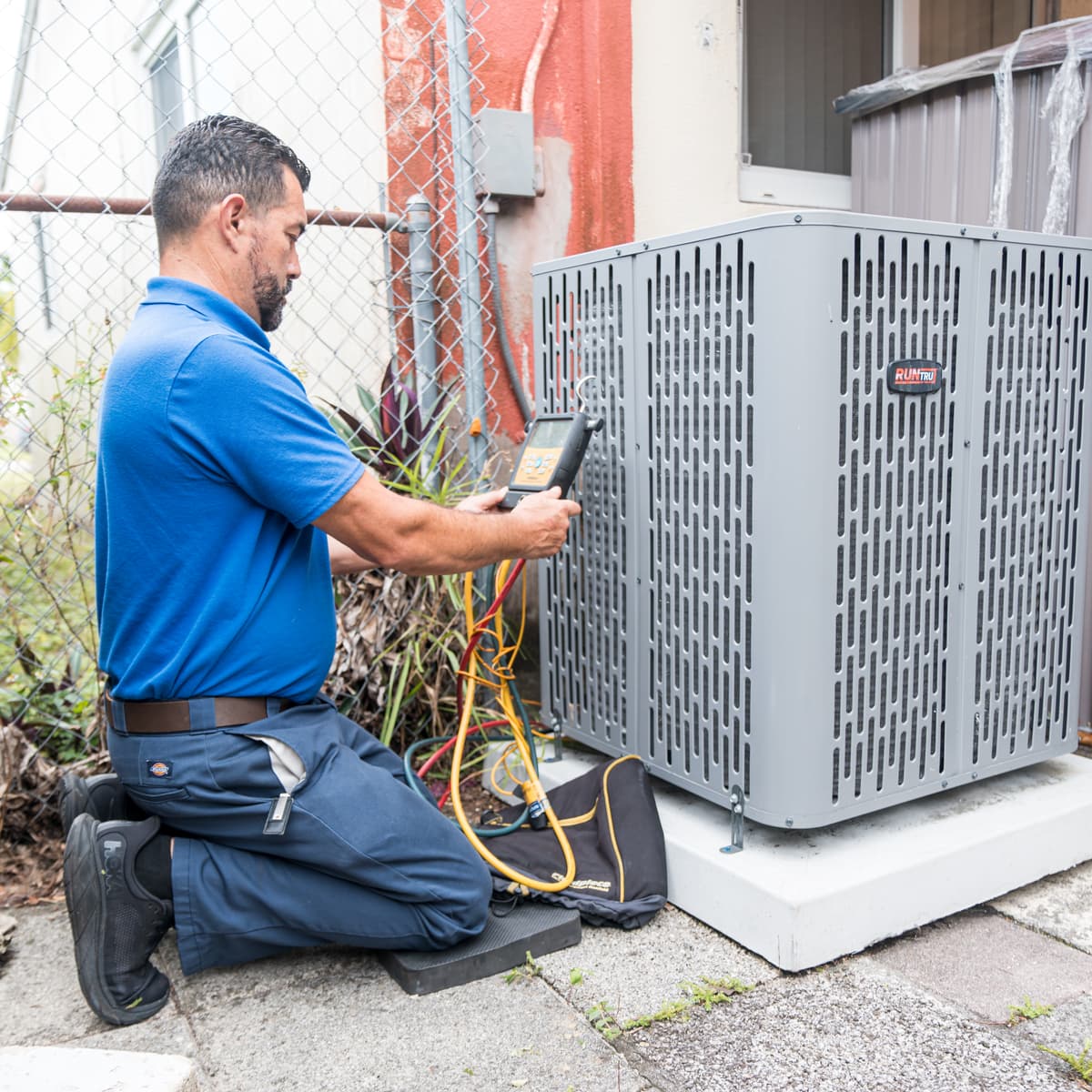 Professional AC installation and wiring